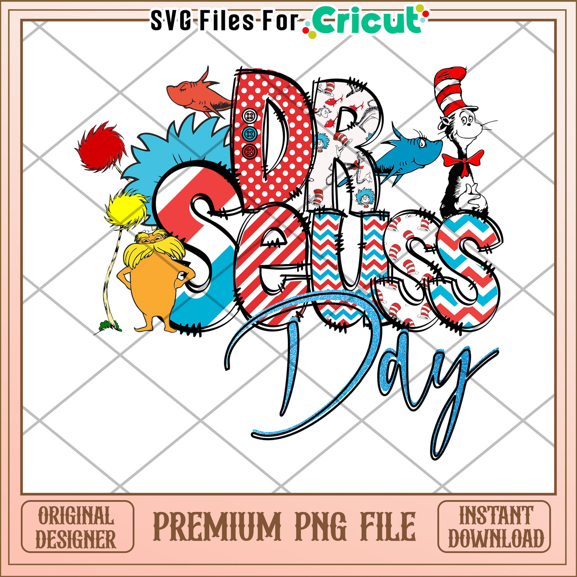 Dr Seuss Day Colorful PNG Design for Creative Projects