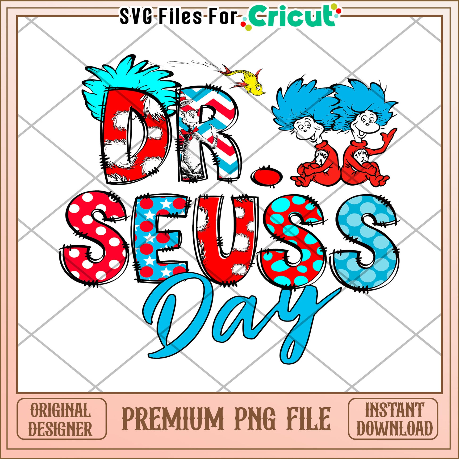 Dr Seuss Day Colorful PNG Design for Fun Celebrations
