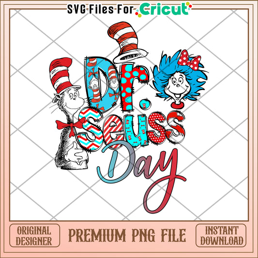 Dr Seuss Day Fun Celebration PNG Download for Kids Art