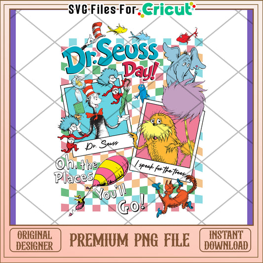 Dr Seuss Day PNG Sublimation Design
