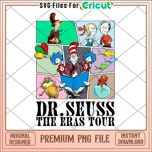 Dr Seuss Eras Tour PNG Sublimation