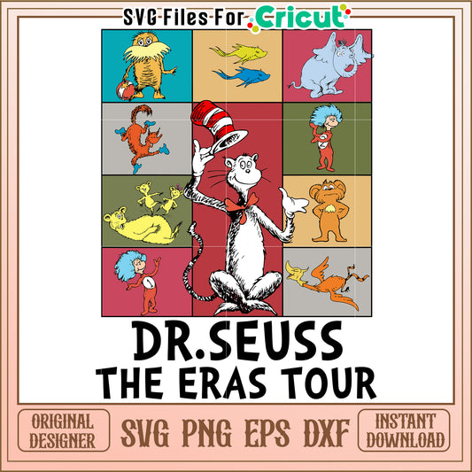 Dr Seuss Eras Tour SVG Design