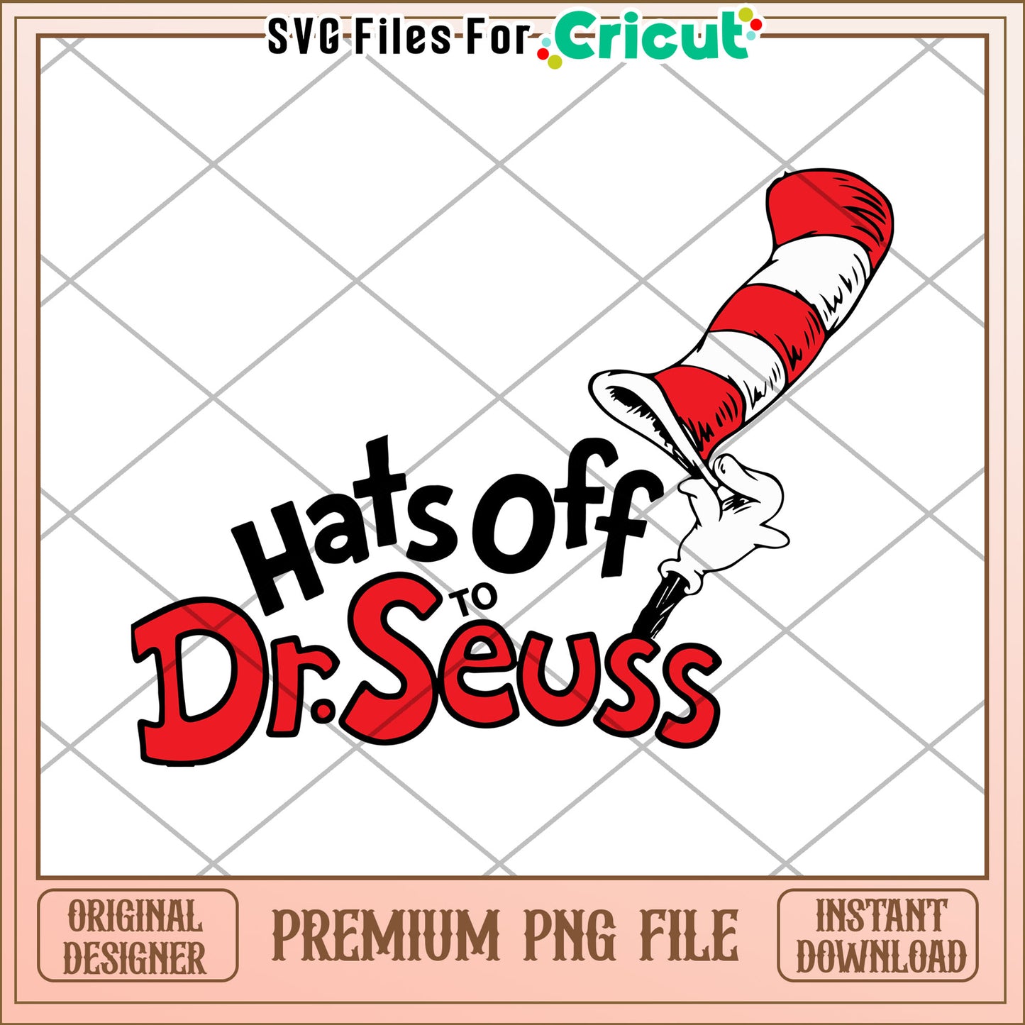 Dr Seuss Hats Off PNG Download