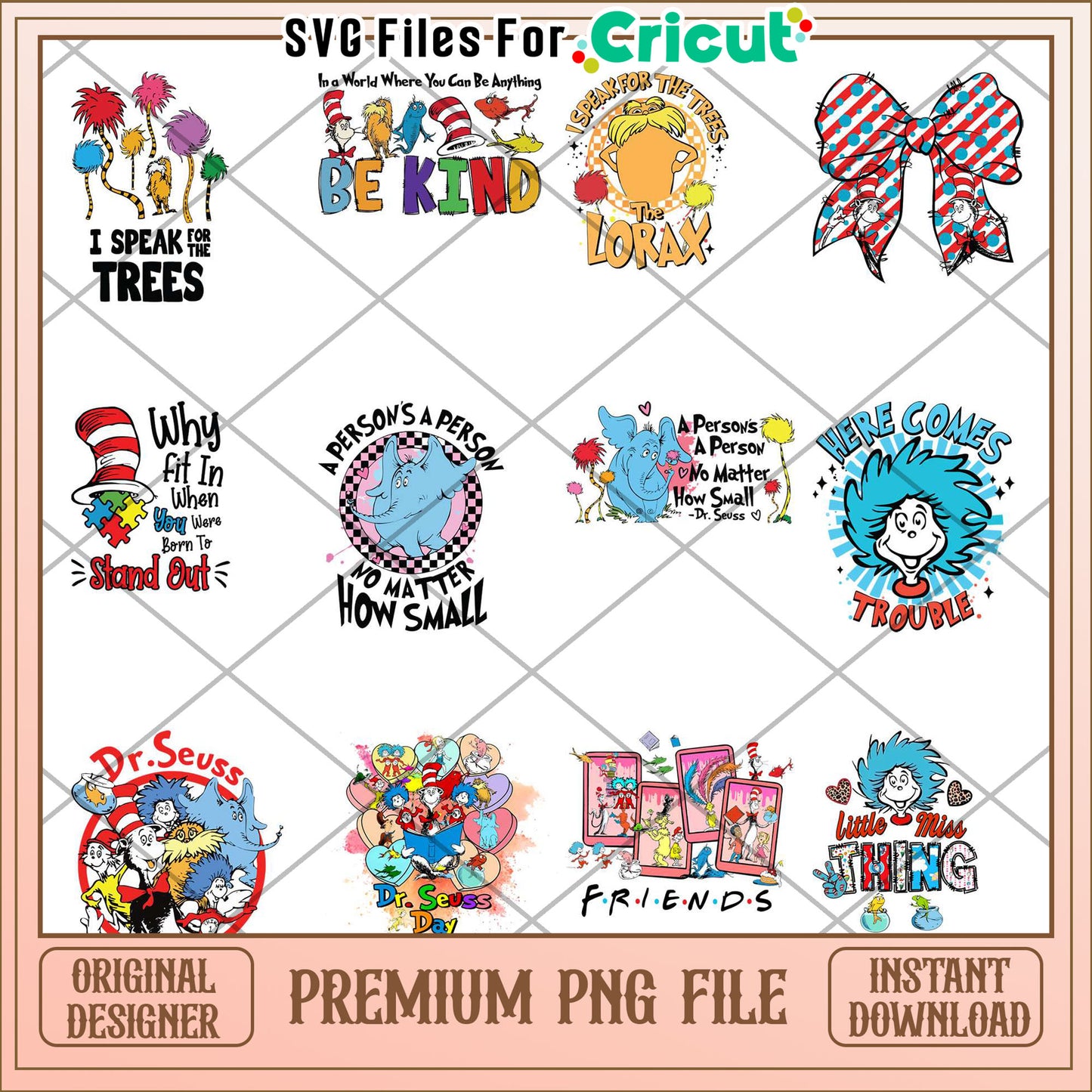 Dr Seuss Inspired Bundle of Fun and Whimsical Designs PNG