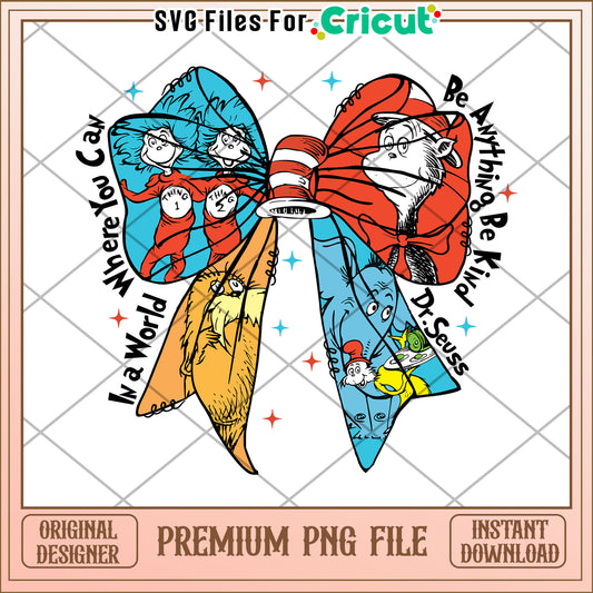 Dr Seuss Inspired Butterfly Graphic Premium PNG Download