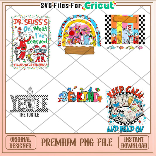 Dr Seuss Inspired PNG Bundle for Creative Projects Online