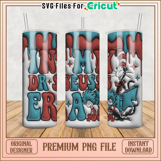Dr Seuss Inspired Tumbler PNG File for Cricut Crafting Fun