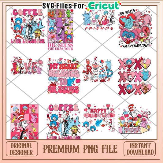 Dr Seuss Love and Coffee Bundle Premium PNG Download