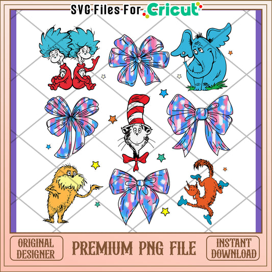 Dr Seuss PNG Clipart Thing 1, Thing 2, Cat & More