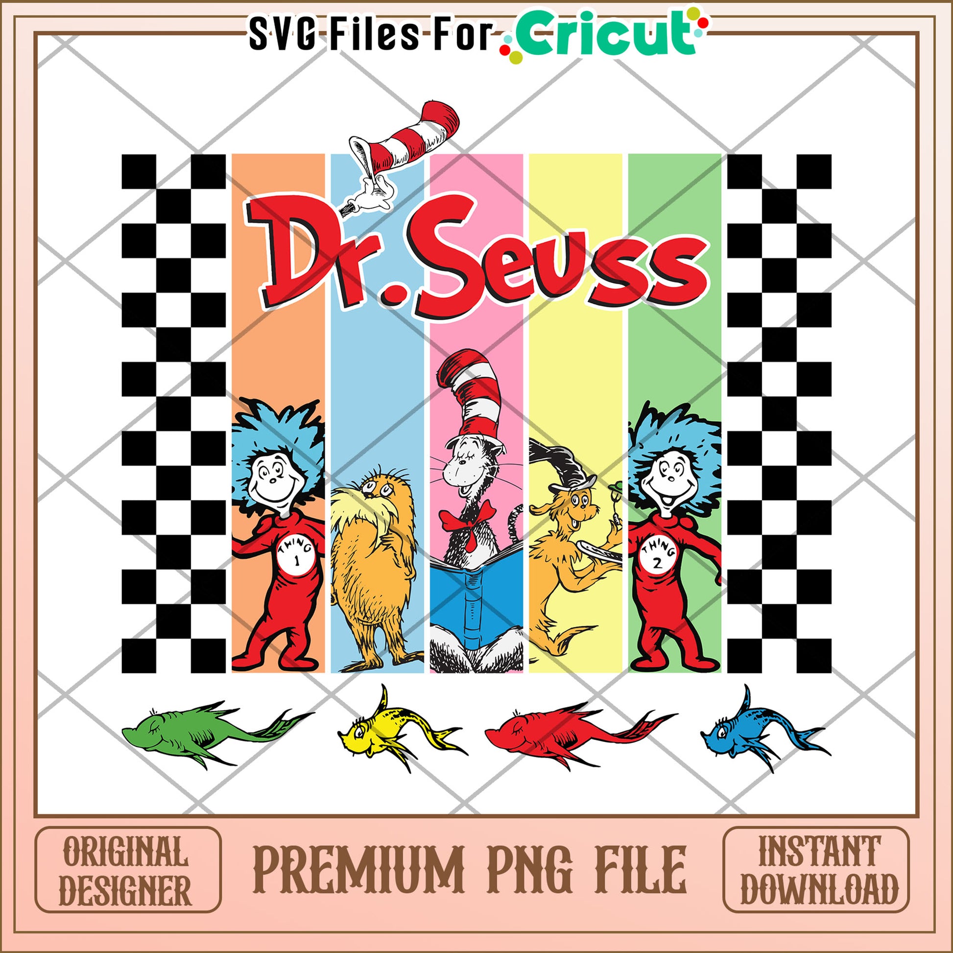 Dr Seuss PNG Sublimation Design Instant Download
