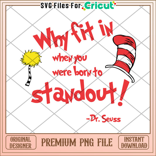 Dr Seuss Standout PNG Quote