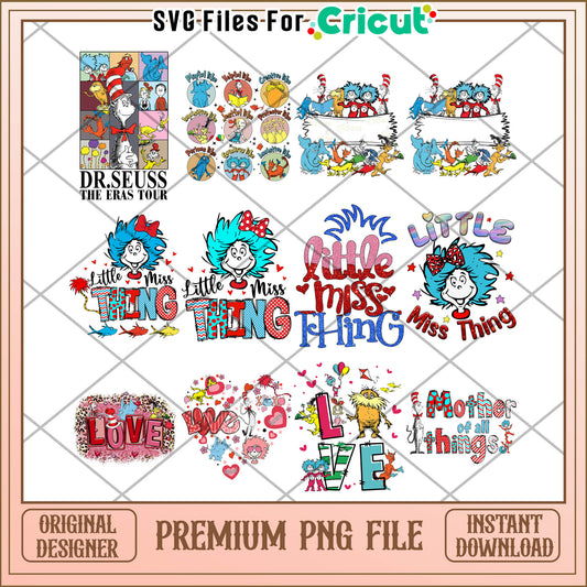 Dr Seuss Themed Bundle PNG Instant Download for Crafts