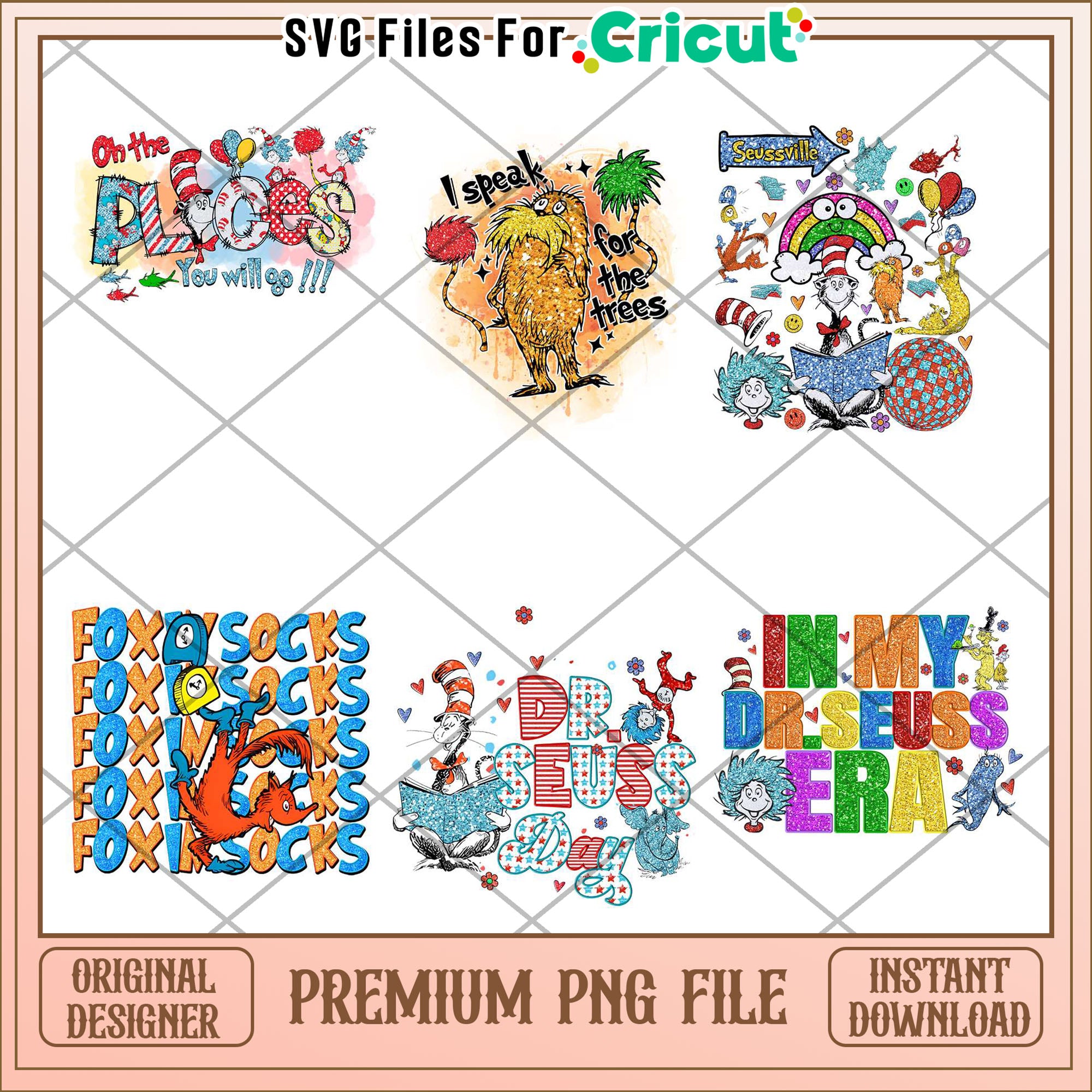 Dr Seuss Themed PNG Bundle for Creative Projects Download – svg files ...