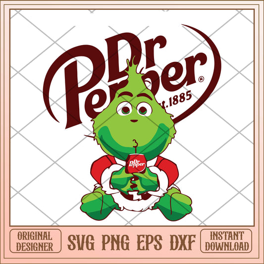 Dr Grinch Pepper svg, Chrismtas Grinch Dr Pepper art svg bundle