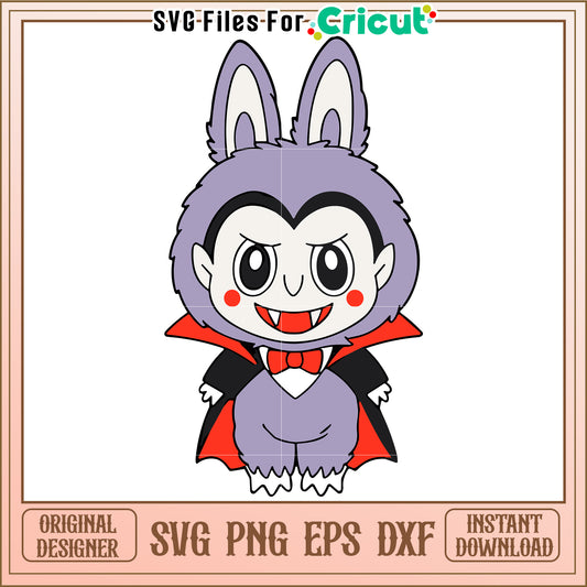 Dracula labubu svg, scary characters svg, halloween pumkin svg
