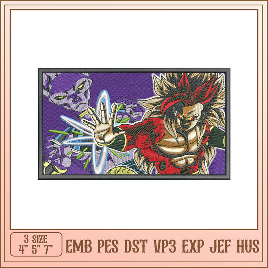 Dragon Ball Super Embroidery Design