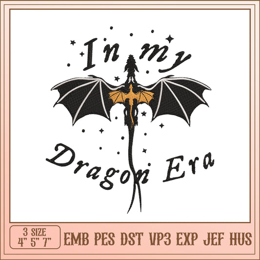 Dragon Era Embroidery Design