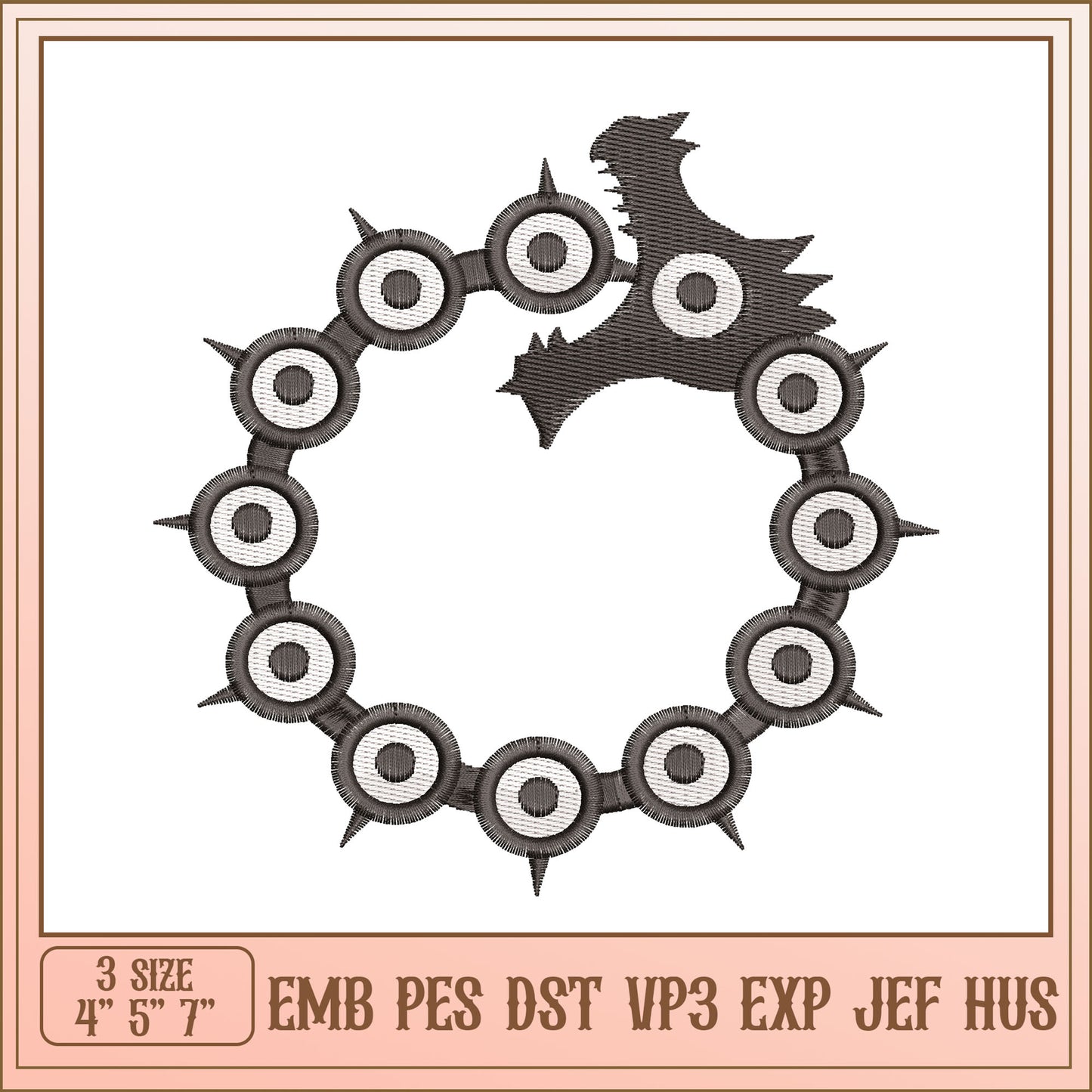 Dragon's Curse Embroidery Design