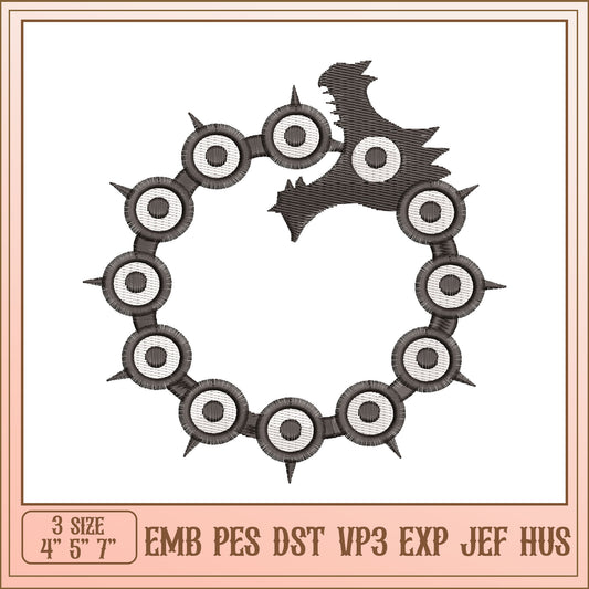 Dragon's Curse Embroidery Design