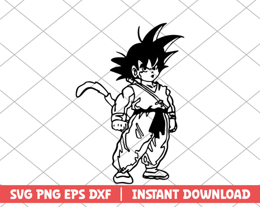 Dragon ball Son Goku baby fanart anime svg