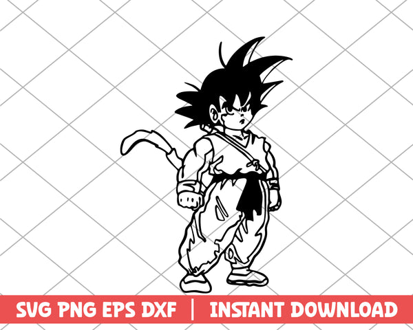 Dragon ball Son Goku baby fanart anime svg – svg files for cricut