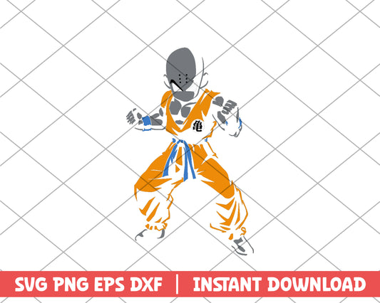 Dragon ball krillin anime svg