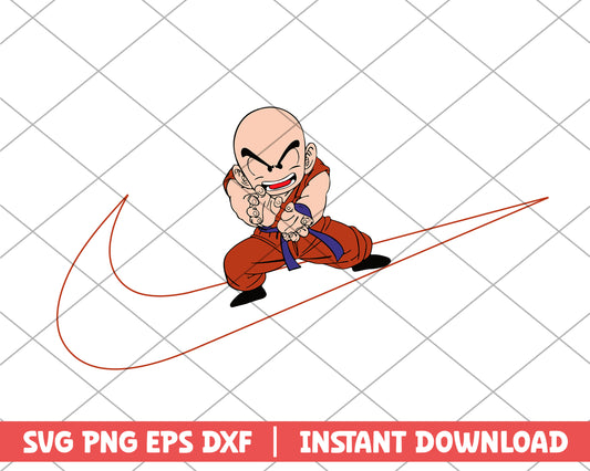 Dragon ball krillin kamehameha anime svg