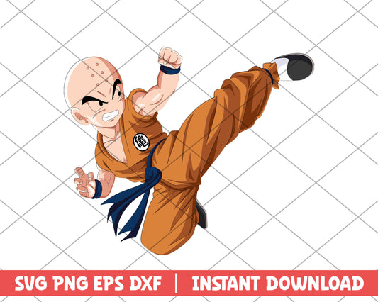 Dragon ball krillin skill anime svg