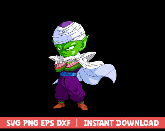 Dragon ball piccolo anime svg