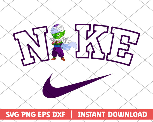 Dragon ball piccolo nike anime svg