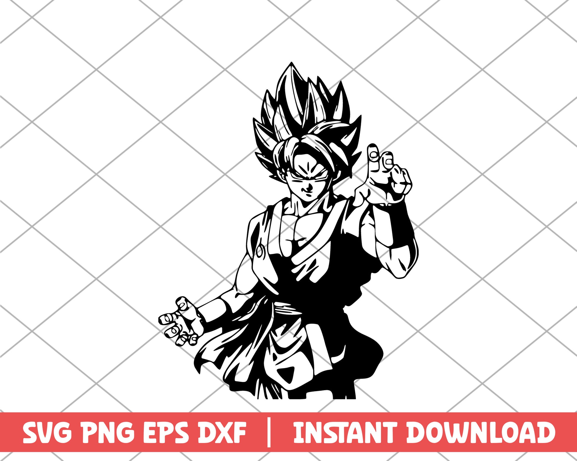 Dragon ball son goku anime svg