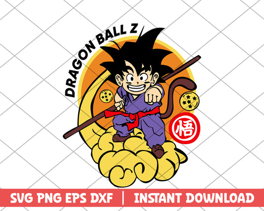 Dragon ball son goku baby anime svg