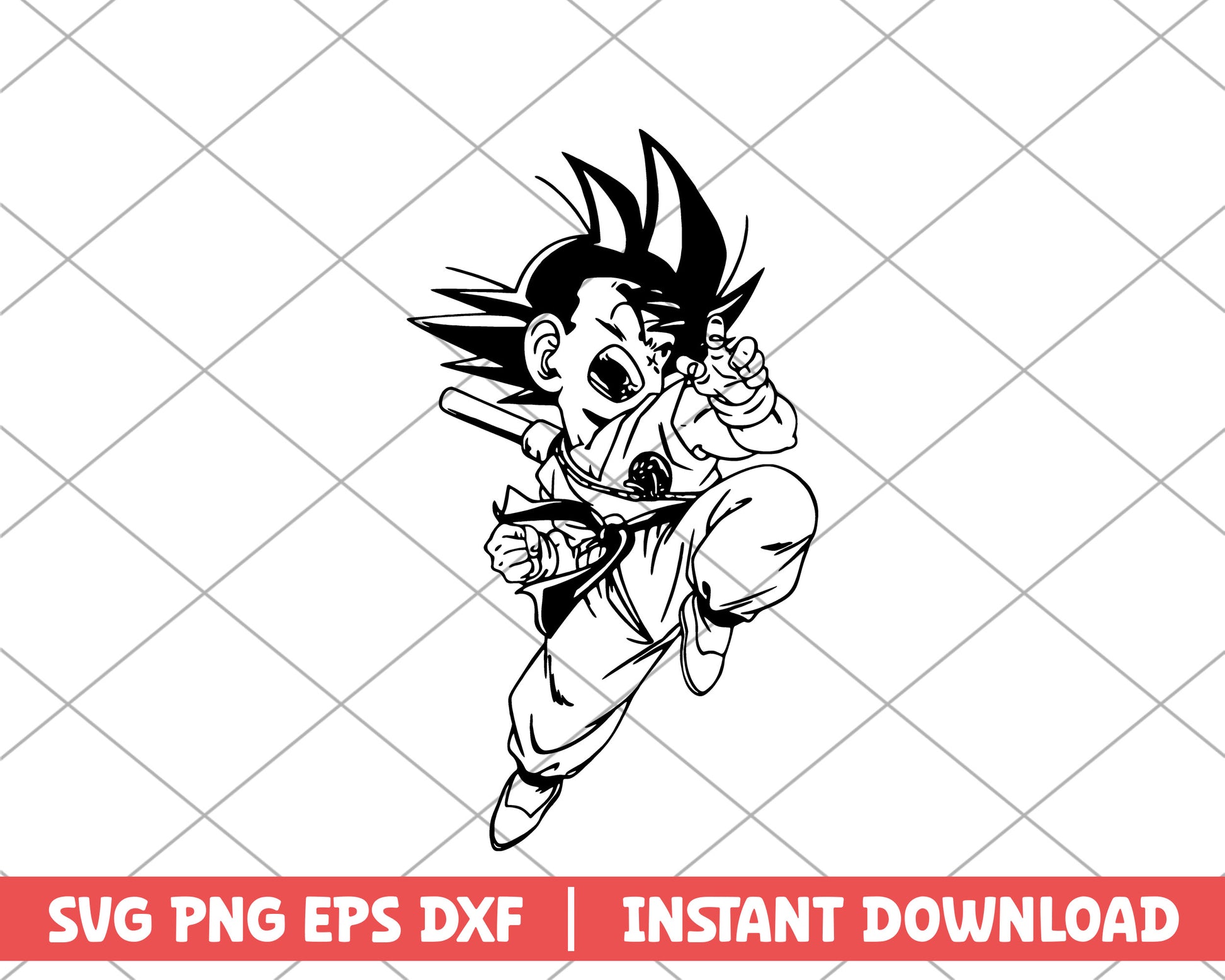 Dragon ball son goku children anime svg