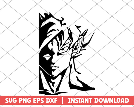 Dragon ball son goku cool anime svg