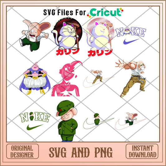 Dragon ball svg bundle, Anime cute characters bundle - Svgfileforcricut