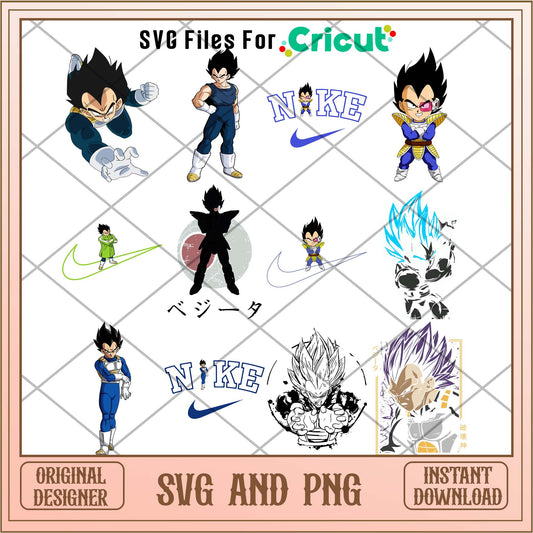 Dragon ball svg bundle, Vegeta blue svg bundle - Svgfileforcricut 
