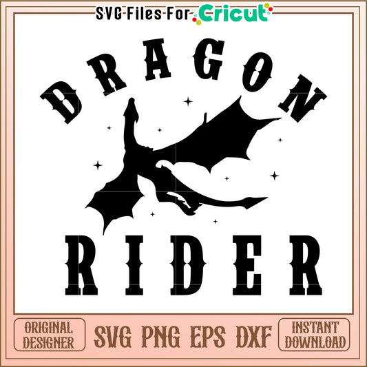 Dragon rider svg, fantasy flight design svg, majestic dragon svg