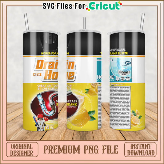 Drain Hoe 20oz Tumbler PNG