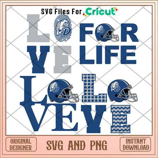 Drake Bulldogs love svg, Drake Bulldogs svg bundle, NCAA svg 