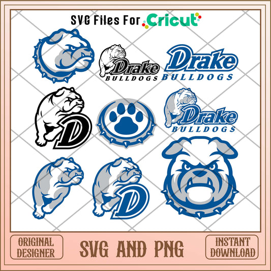 Drake Bulldogs svg, Drake Bulldogs svg bundle, NCAA svg