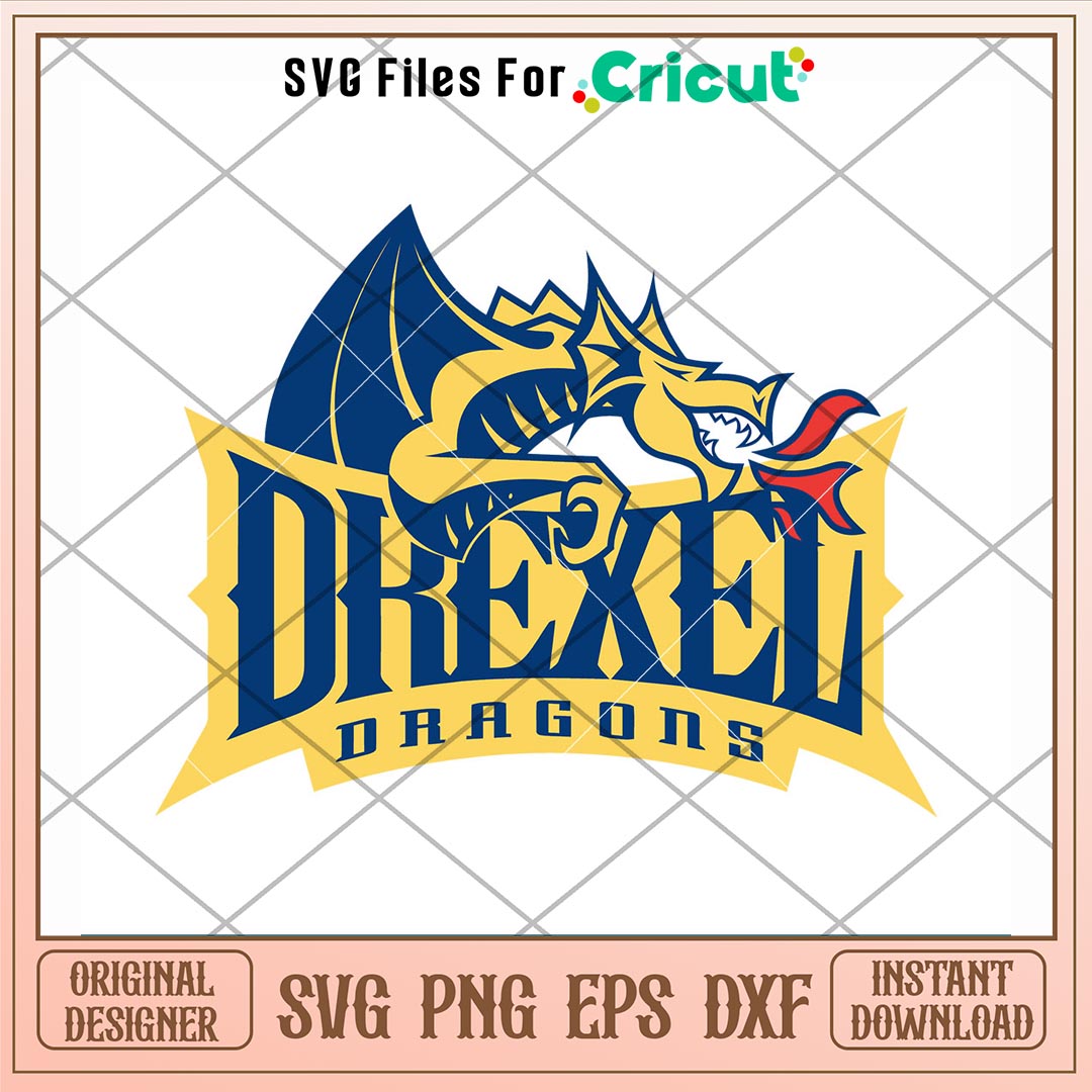 Drexel Dragons Logo Svg, Drexel Dragons Svg, NCAA Svg