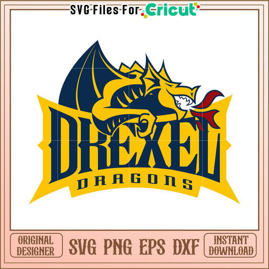 Drexel Dragons SVG Design for Cricut, Perfect for Custom Projects and Crafts