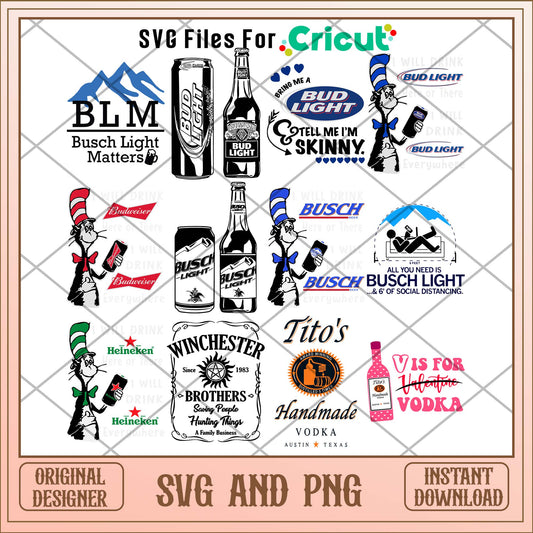 Drinks beer spirit svg bundle, Drinks svg bundle - Svgfileforcricut