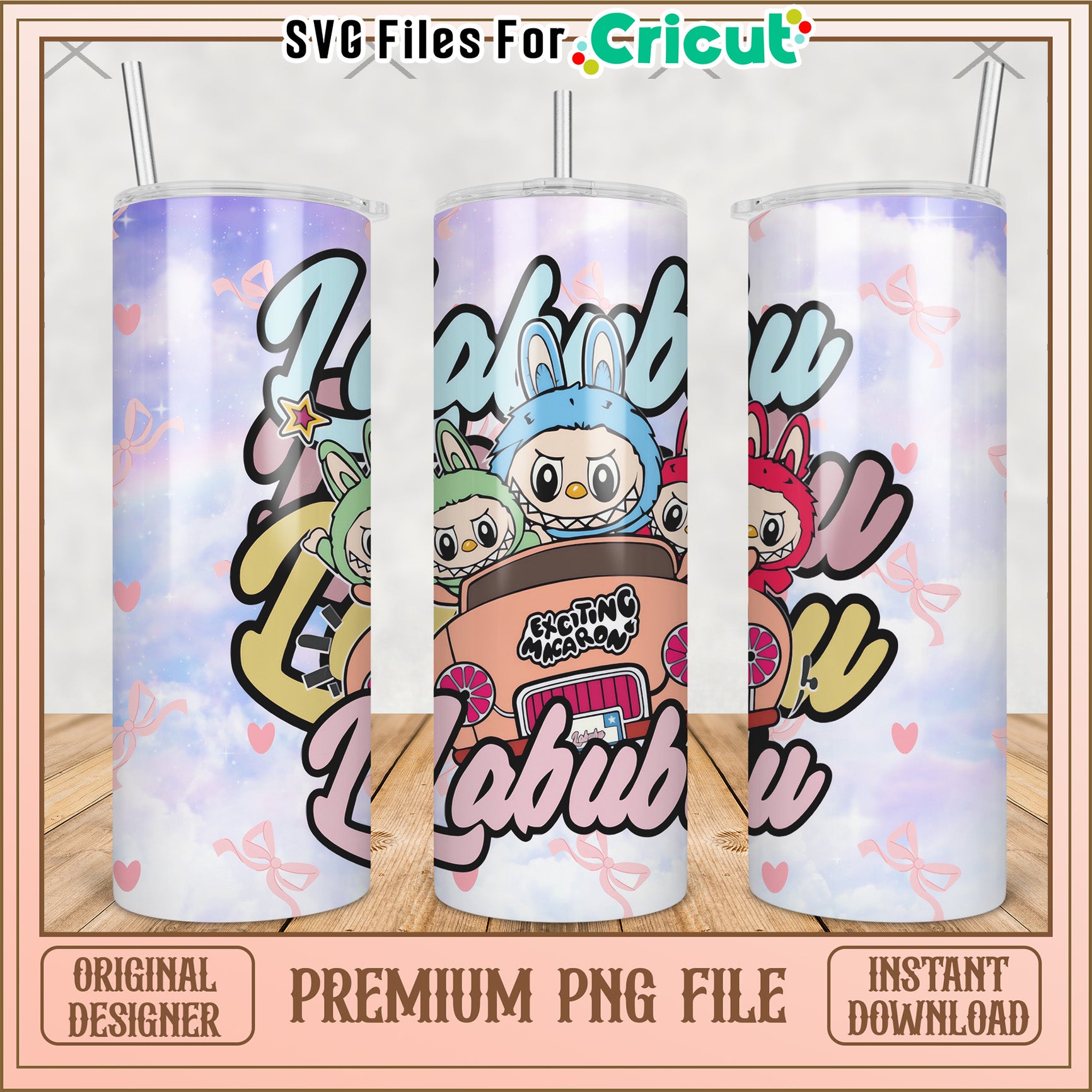 Driving with labubu tumbler png, labubu secret png, labubu keychain​ png