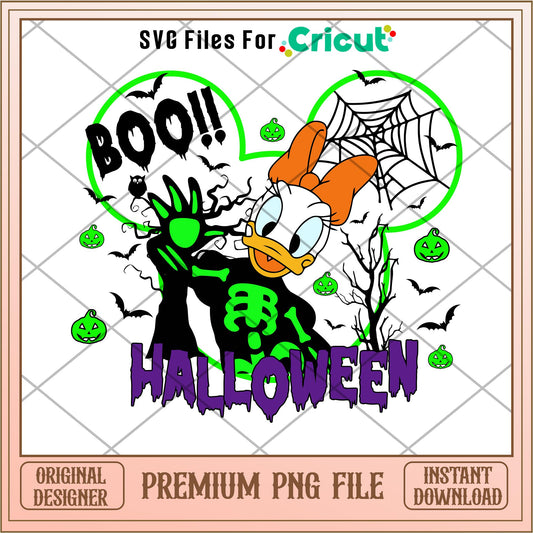 Duck daisy boo halloween png, Disney characters png, Digital Download