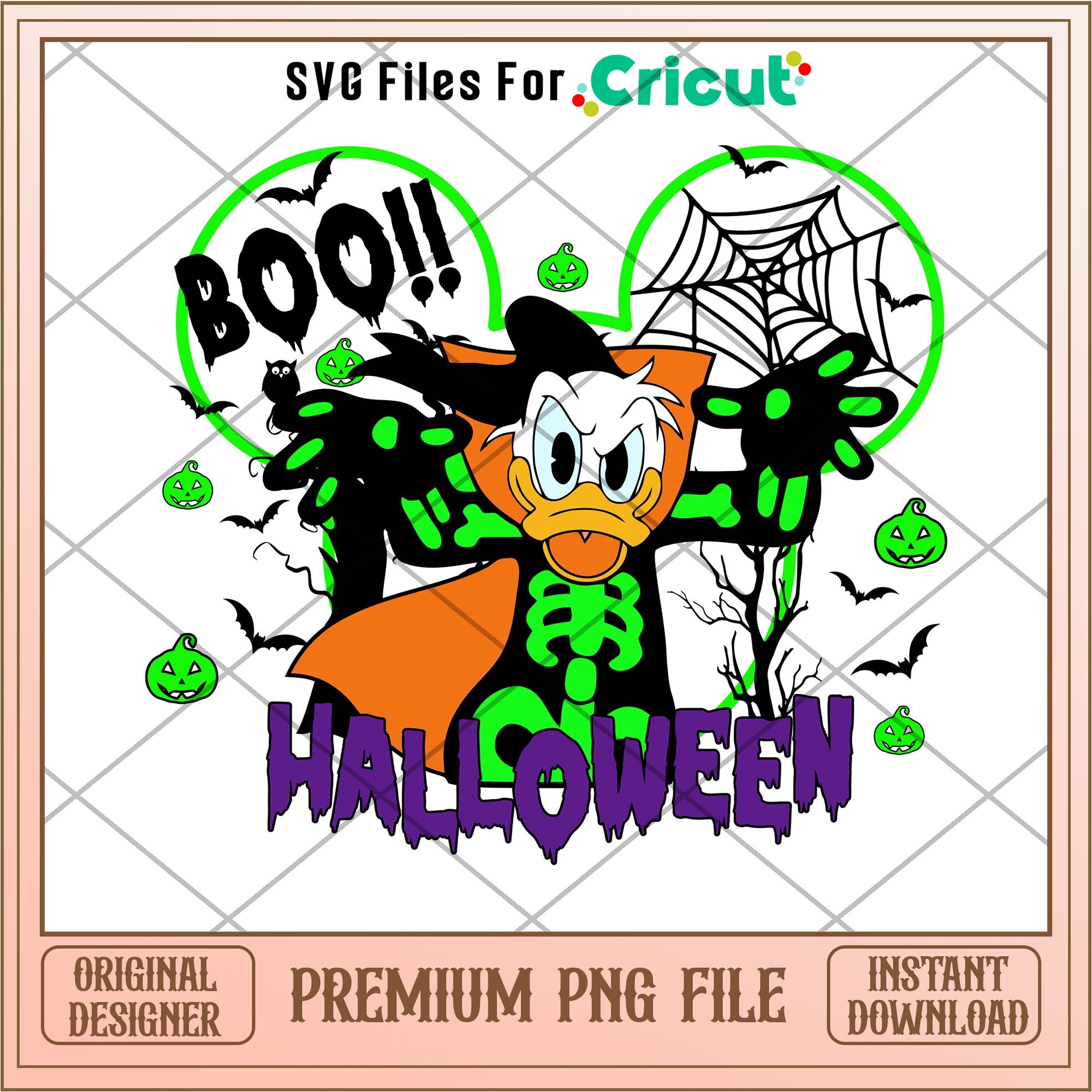 Duck donald boo halloween png, Disney characters png, Digital Download ...