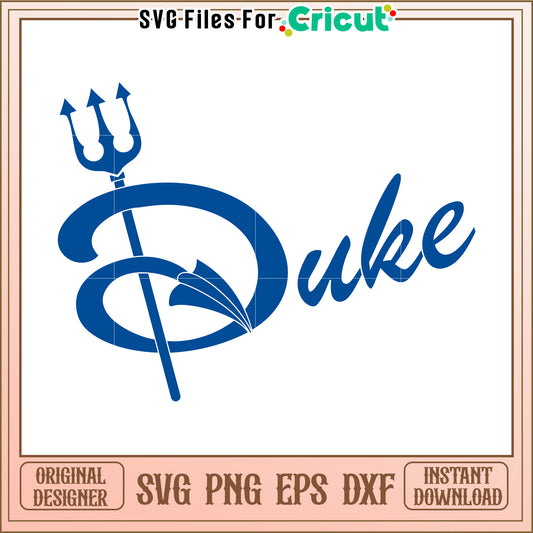 Duke Logo Design for Crafts, Perfect for Cricut Projects and Downloads