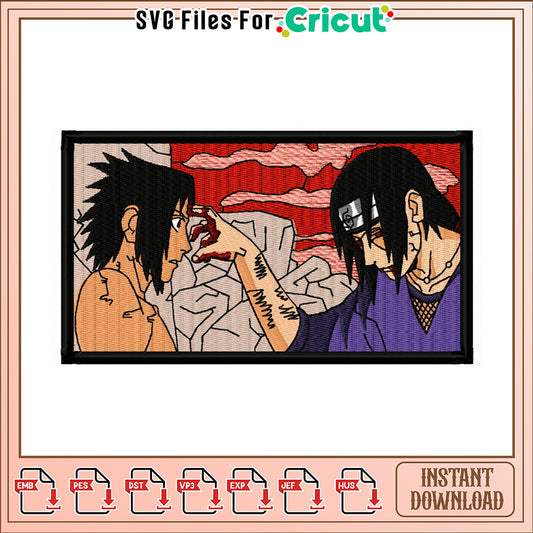 Dynamic Naruto Inspired Embroidery Design Download