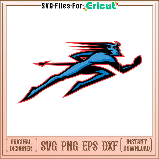 Dynamic Running Figure SVG Design, Perfect for Cricut Projects and Crafts