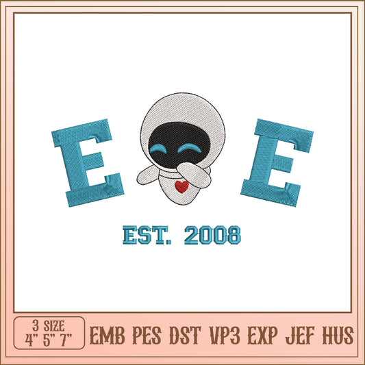 EVE Robot Embroidery Design